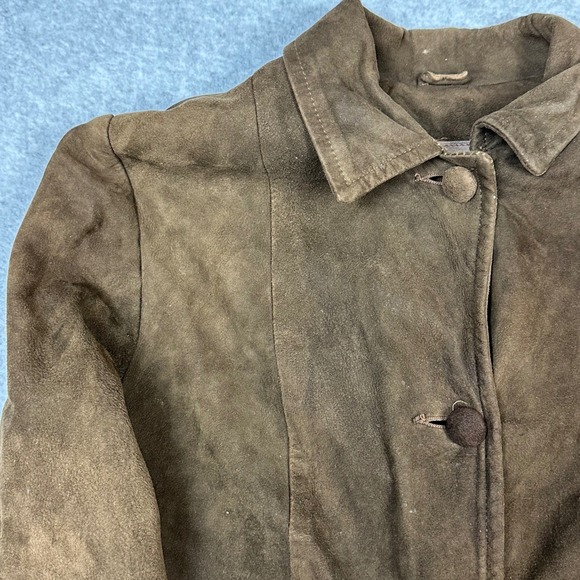 Vtg Sears The Leather Shop Supple Suede Jacket Zip-Out Vest Liner 751-2655 - Picture 5 of 16